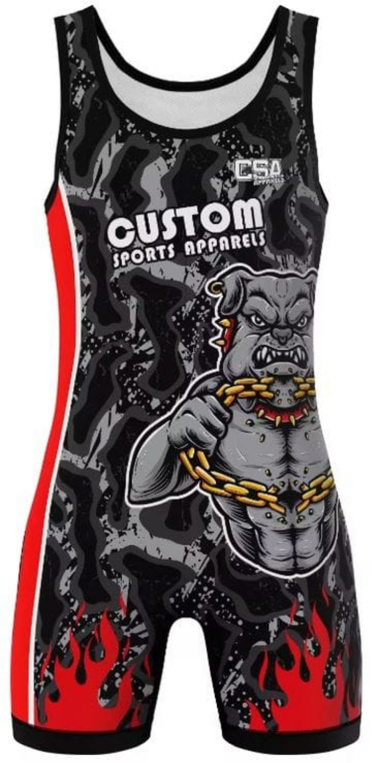 Wrestling Singlet - Camo Series front view